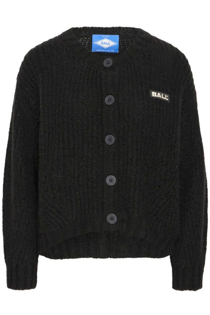 Ball - Bastacy Rib Cardigan 50405351 - 193911 - Black