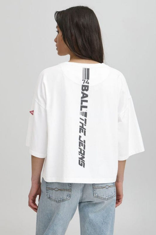 Ball - Baviola Bp Cropped Oz Tee 50405365 - 114800 - Blanc De Blanc