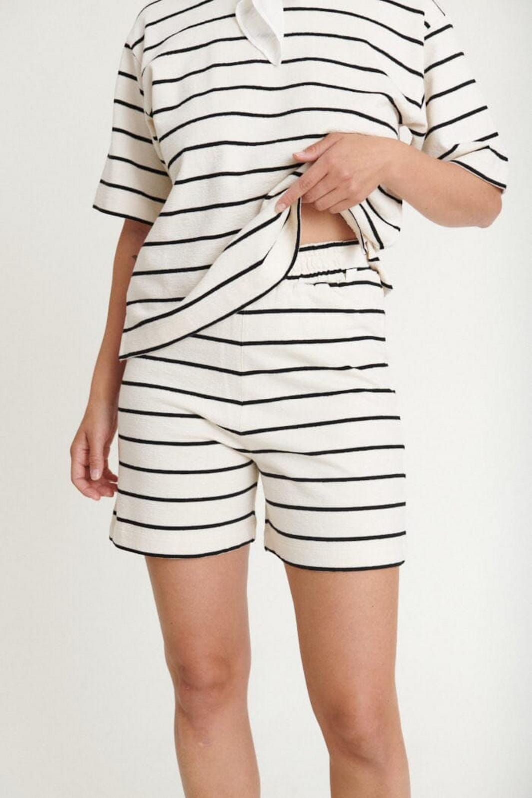 Basic Apparel - Anneli Shorts - 482 Birch/Black Shorts 