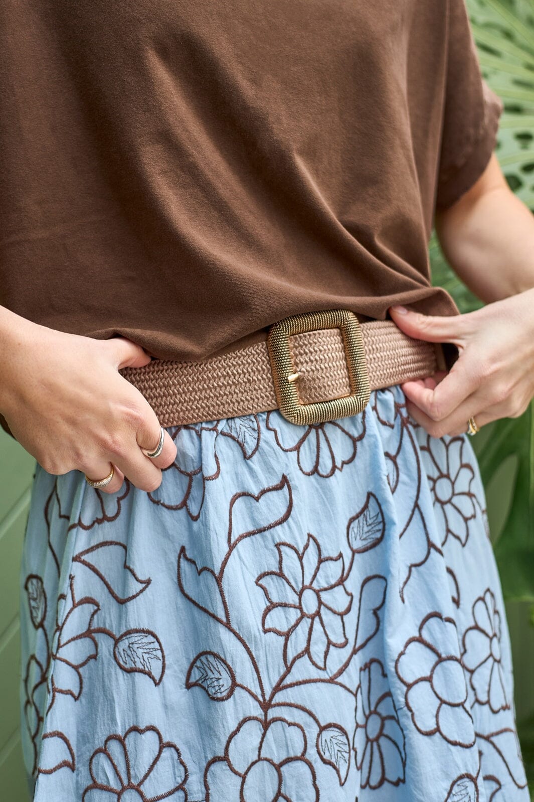 Black Colour - Bcabena Belt 10331 - Sand