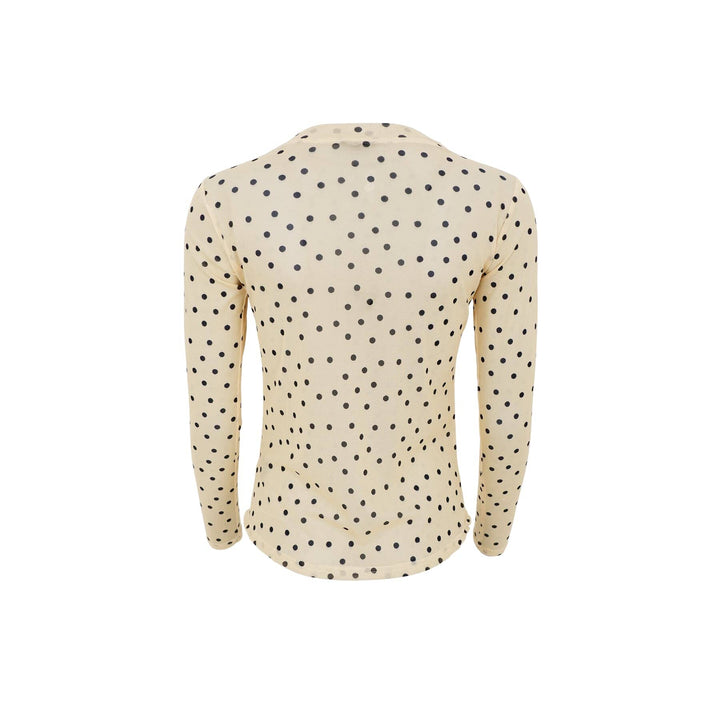 Black Colour - Bcannie Mesh Blouse 3846 - Shirts - Yellow Dot Bluser 