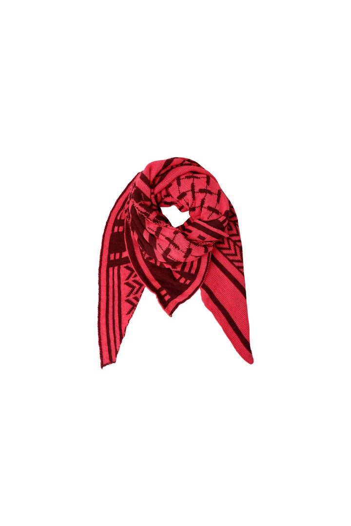 Black Colour - Bcbex Triangle Scarf 208279 - Berry