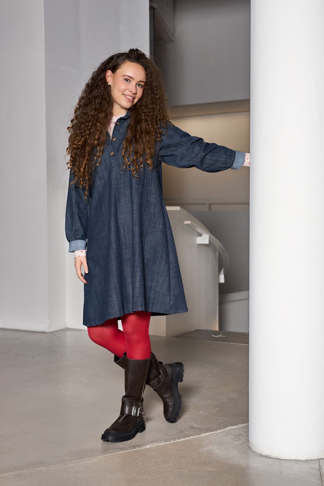 Black Colour - Bcbox A-Dress 40923 - Navy Denim