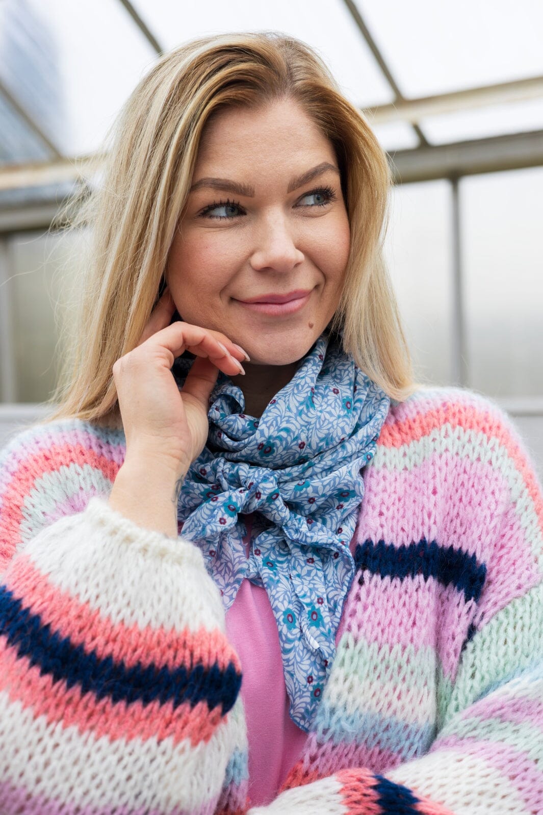 Black Colour - Bcdagmar Long Scarf 208340 - Blue