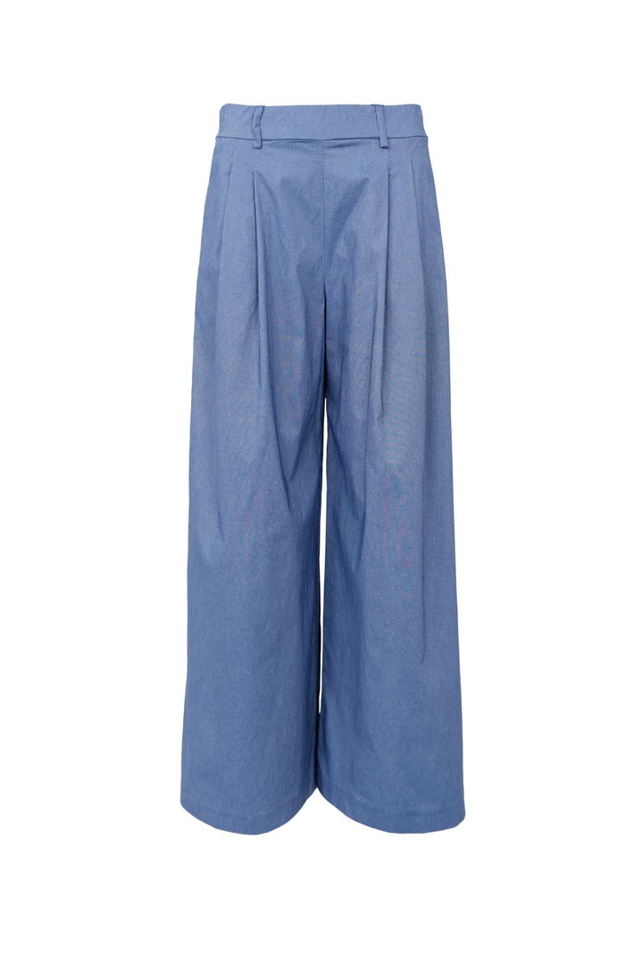 Black Colour - Bcdavina Wideleg Pant 40865 - Lt. Denim Melange