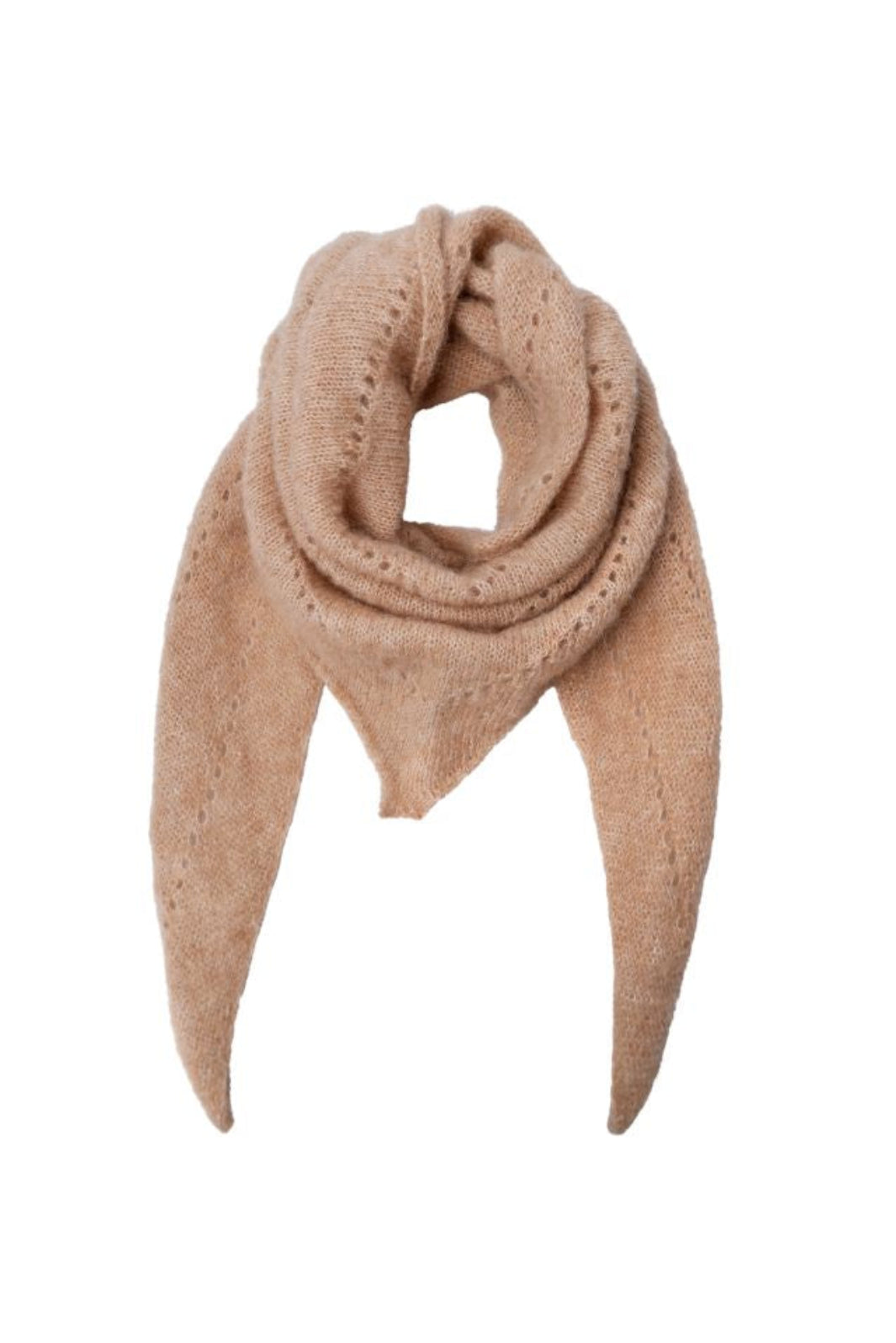 Black Colour - Bcdell Knitted Mini Scarf 208327 - Latte