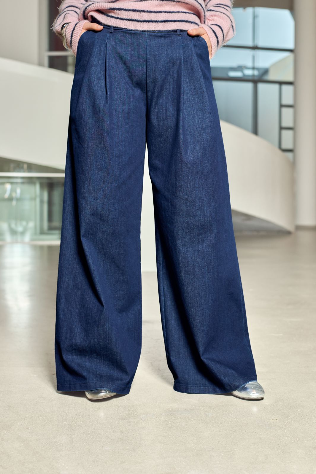 Black Colour - Bcdenice Wideleg Pant 41062 - Denim