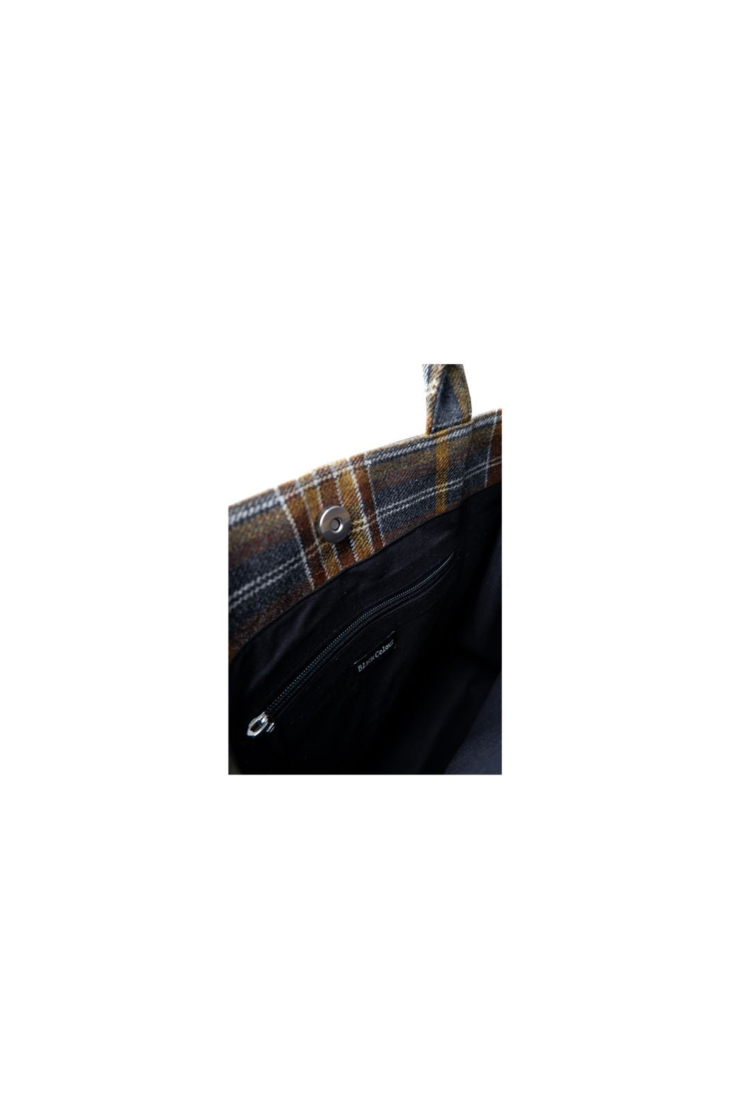 Black Colour - Bcdex Bag 9329 - Grey Check