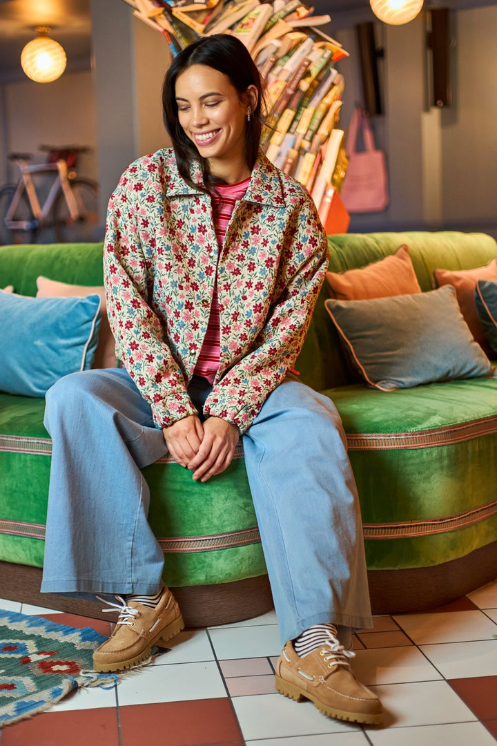 Black Colour - Bcfairyrose Bomber Jacket 41140 - Summer Floral