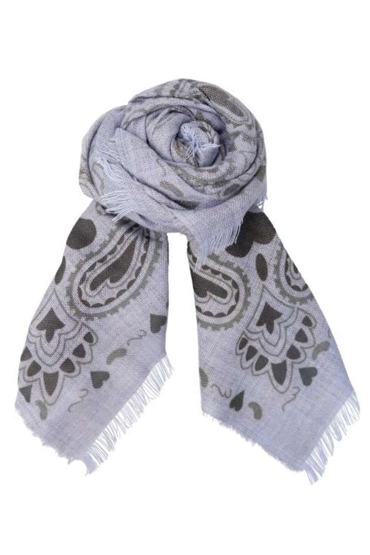 Black Colour - Bcflorina Scarf 208393 - Lt. Blue Tørklæder 