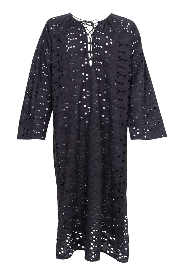 Black Colour - Bchelena Boho Dress 40880 - Black