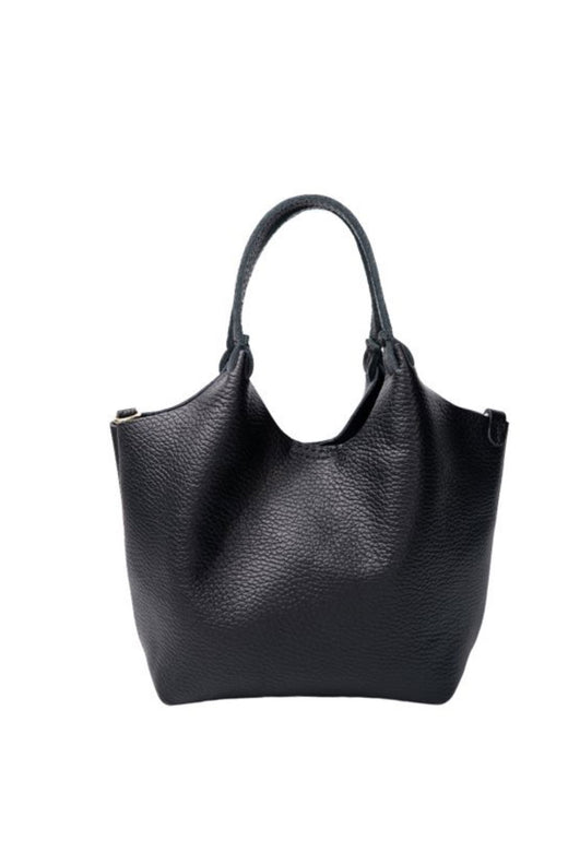 Black Colour - Bcisolde Leather Bag 9364 - Black Tasker 