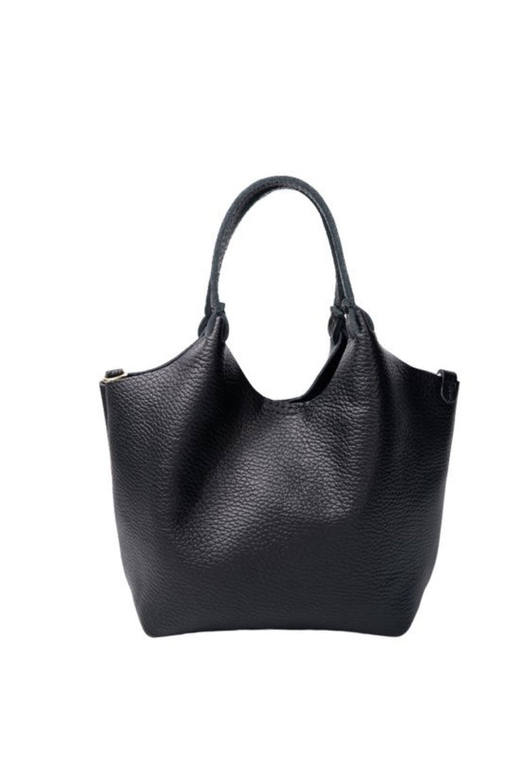 Black Colour - Bcisolde Leather Bag 9364 - Black Tasker 