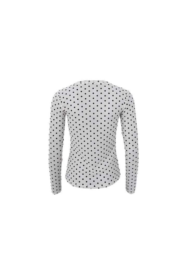 Black Colour - Bcjennie Dotted Mesh Blouse 40611 - Shirts - Off White