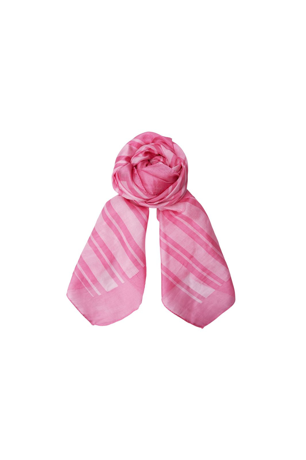 Black Colour - Bckaisa Silk Scarf 208429 - Rose