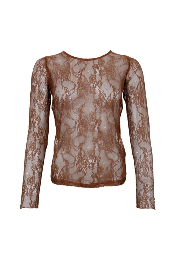 Black Colour - Bclara Lace Blouse 41029 - Shirts - Coffee Bluser 