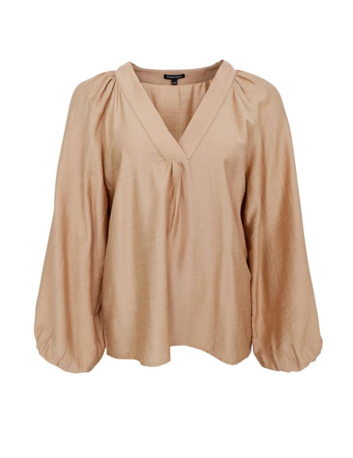 Black Colour - Bcluisa Raglan Blouse 40917 - Caramel Bluser 