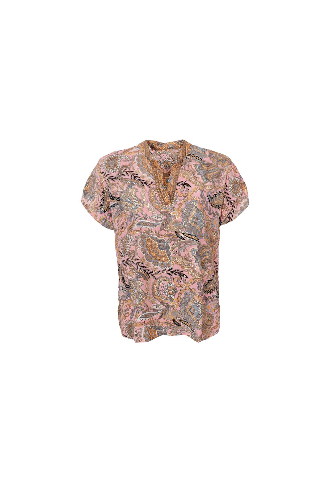 Black Colour - Bcluna Andrea S/S Blouse 39234 - Imperial Rose