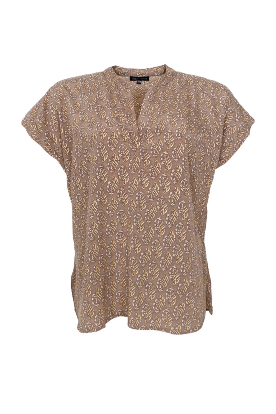 Black Colour - Bcluna Andrea S/S Blouse 39234 - Taupe Mist