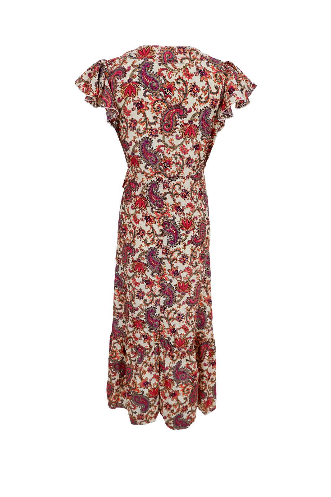 Black Colour - Bcluna Flared Wrap Dress 39151 - Vivid Rouge