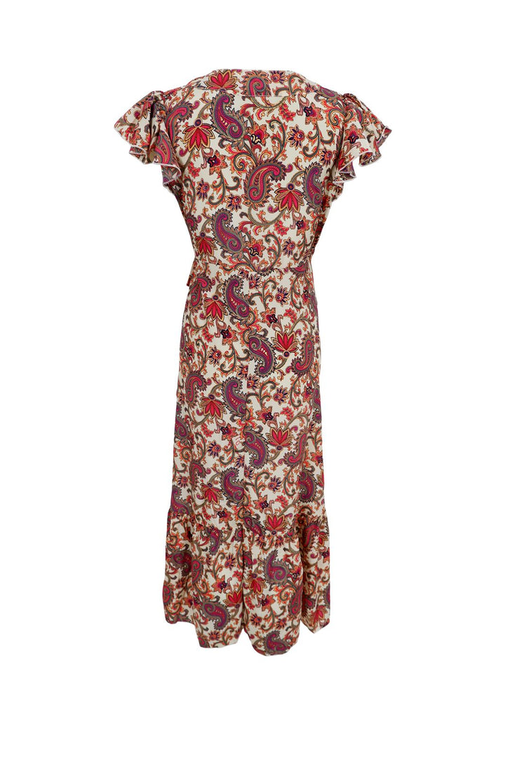 Black Colour - Bcluna Flared Wrap Dress 39151 - Vivid Rouge