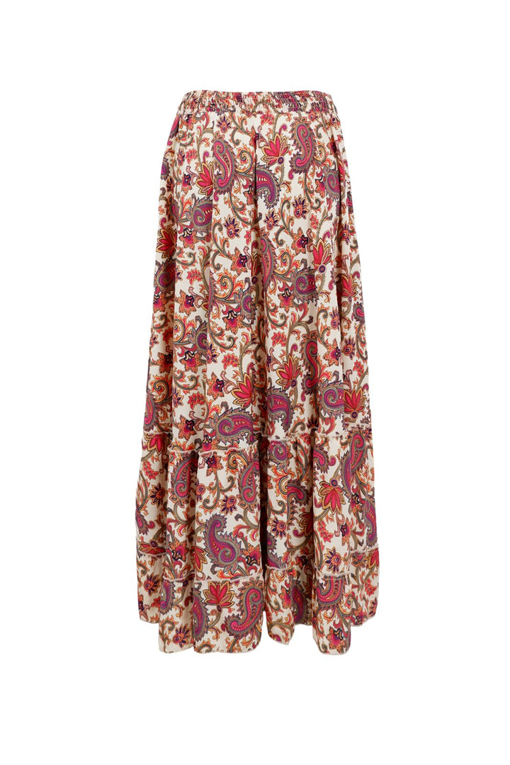 Black Colour - Bcluna Maxi Frill Skirt 39133 - Vivid Rouge