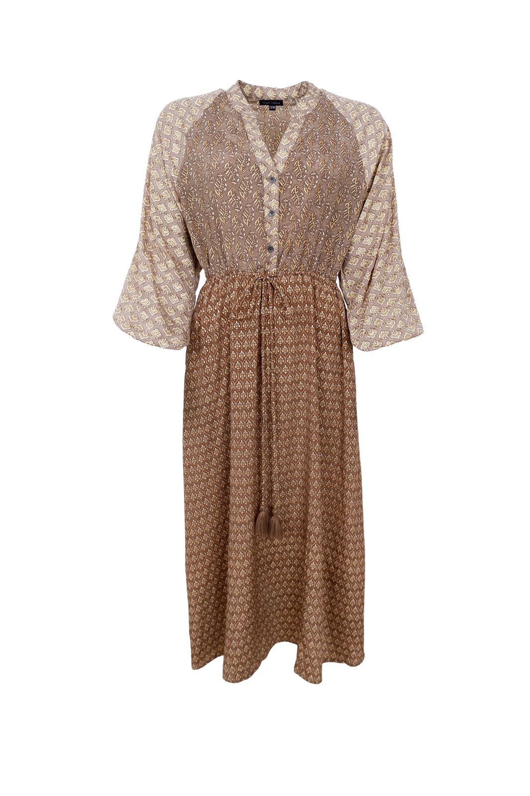 Black Colour - Bcluna Raglan Dress 39229 - Nougat Multi