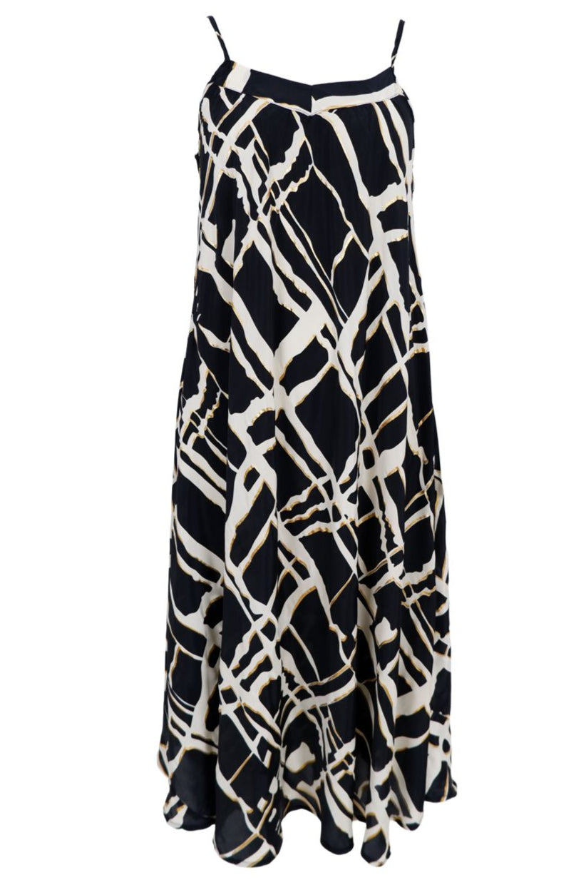 Black Colour - Bcluna Vea Strap Dress 39143 - Black Art