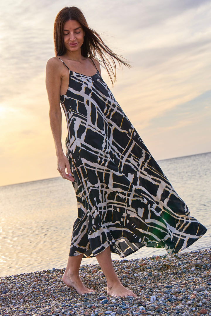 Black Colour - Bcluna Vea Strap Dress 39143 - Black Art Kjoler 