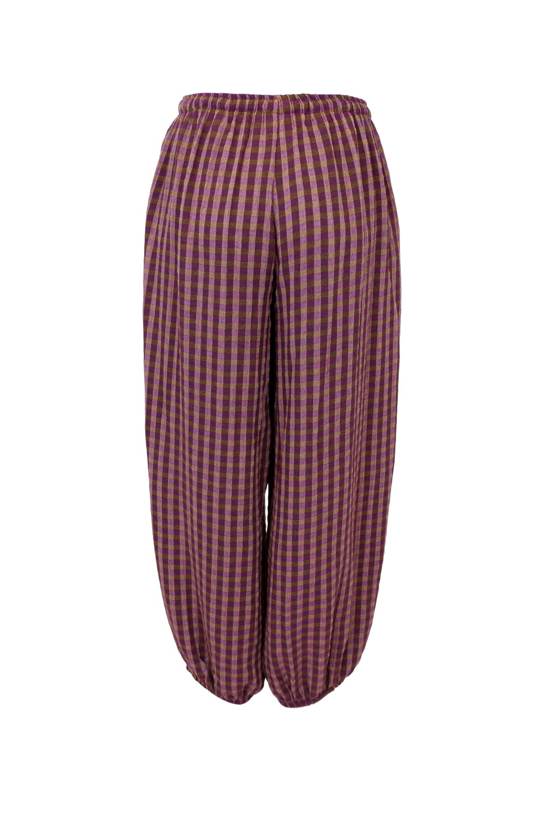 Black Colour - Bcmalle Balloon Pant 41317 - Violet Check