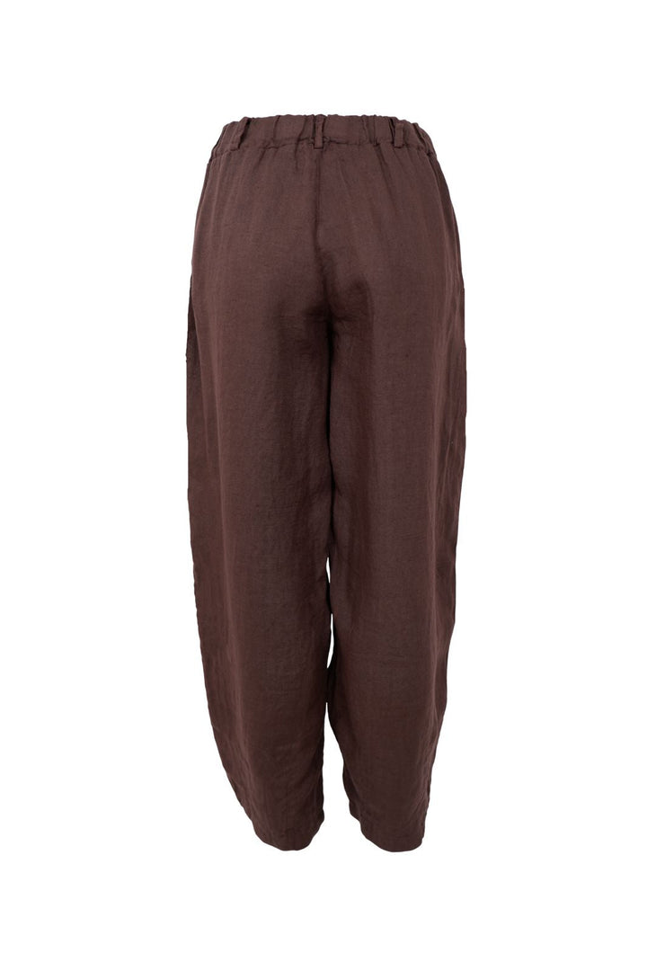Black Colour - Bcmelina Barrel Linen Pant 41113 - Coffee