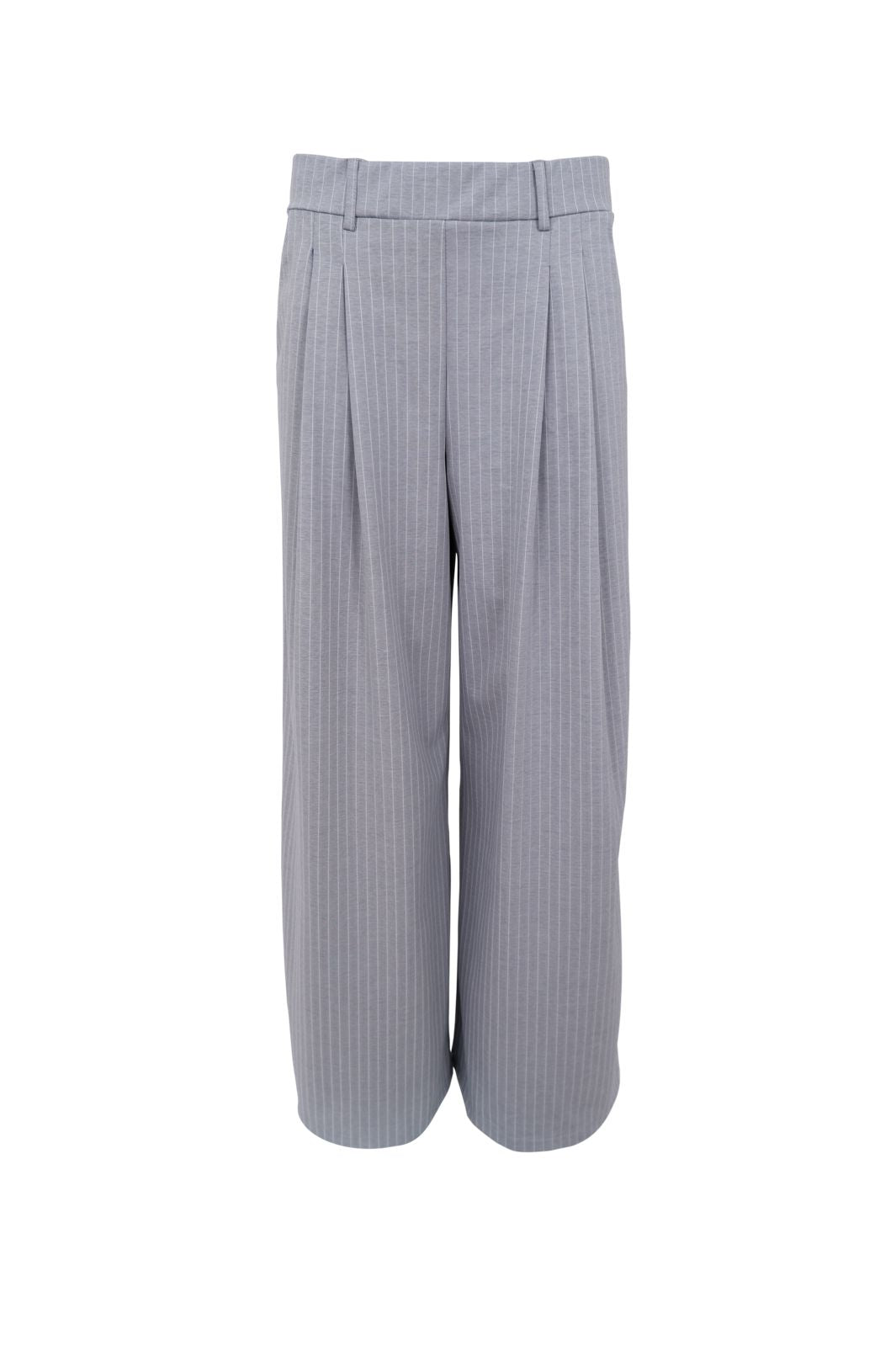 Black Colour - Bcmilano Wideleg Pant 41110 - Grey Stripe