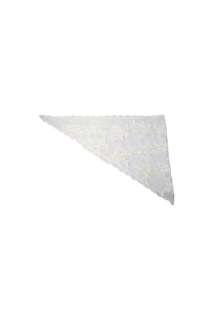 Black Colour - Bcmiriana Triangle Lace Scarf 3643 - Butter Yellow