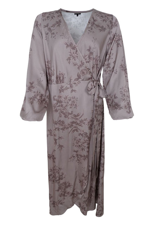 Black Colour - Bcnancy Ls Wrap Dress 41239 - Taupe