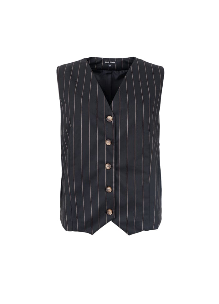 Black Colour - Bcoxford Loose Vest 40944 - Black Veste 