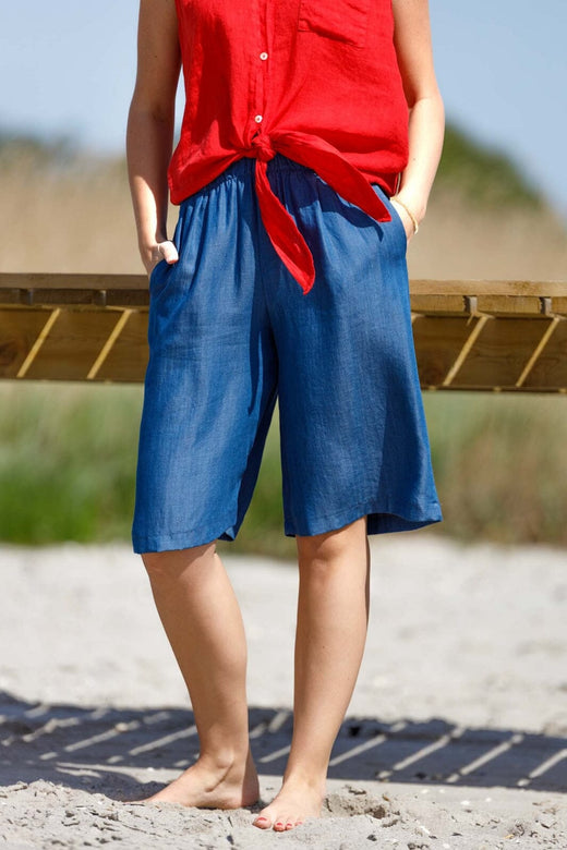 Black Colour - Bcpueblo Tencel Shorts 40906 - Jeans Blue