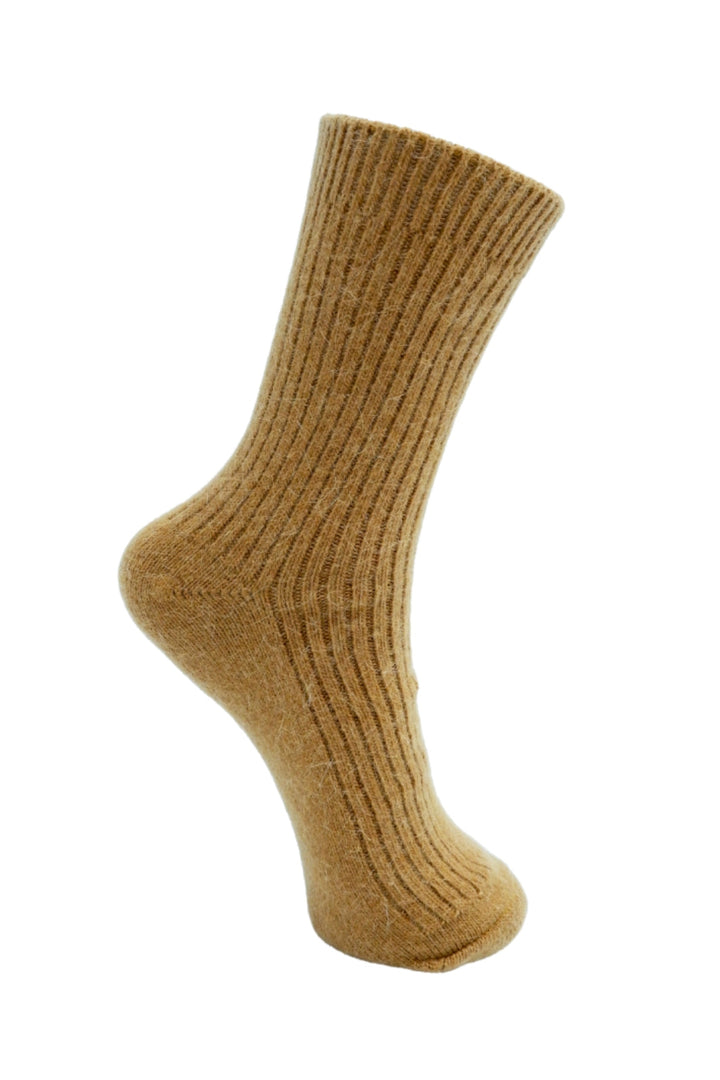 Black Colour - Bcronja Wool Sock - Camel Strømper 