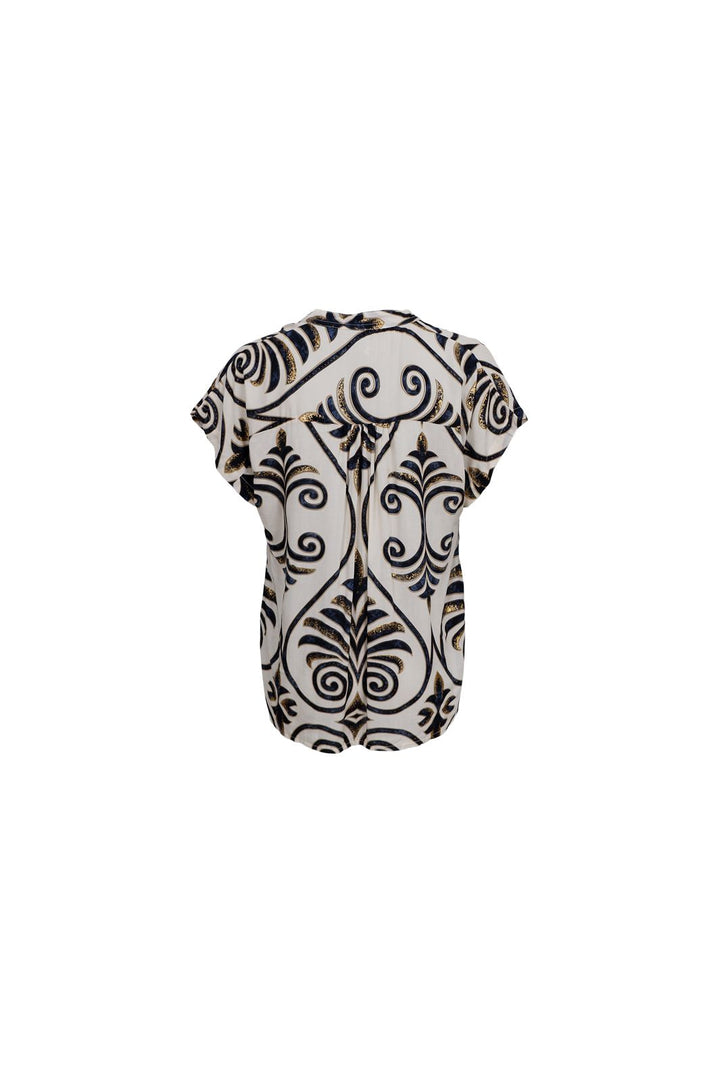 Vorbestellung - Black Colour - Bcstella Ss Blouse 39605 - Malaka White
