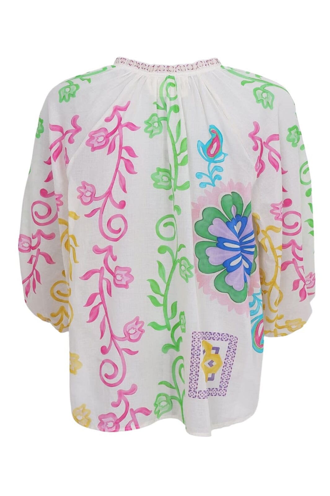 Black Colour - Bcsun Blouse 40898 - White Flower