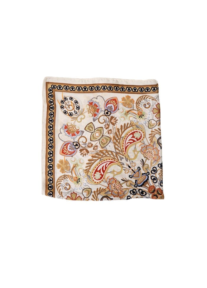 Black Colour - Bctazia Mini Scarf W. Golden Ring 3637 - Creme Multi Tørklæder 