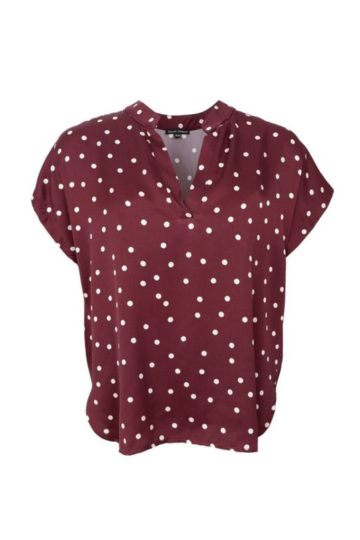 Black Colour - Bcvalery Ss Blouse 40993 - Plum Bluser 