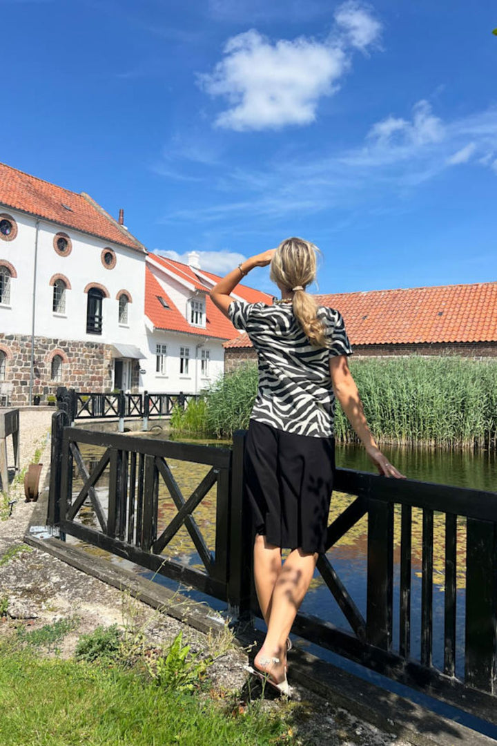 Black Colour - Bczelda S/S T-Shirt 40997 - Shirts - Zebra T-shirts 