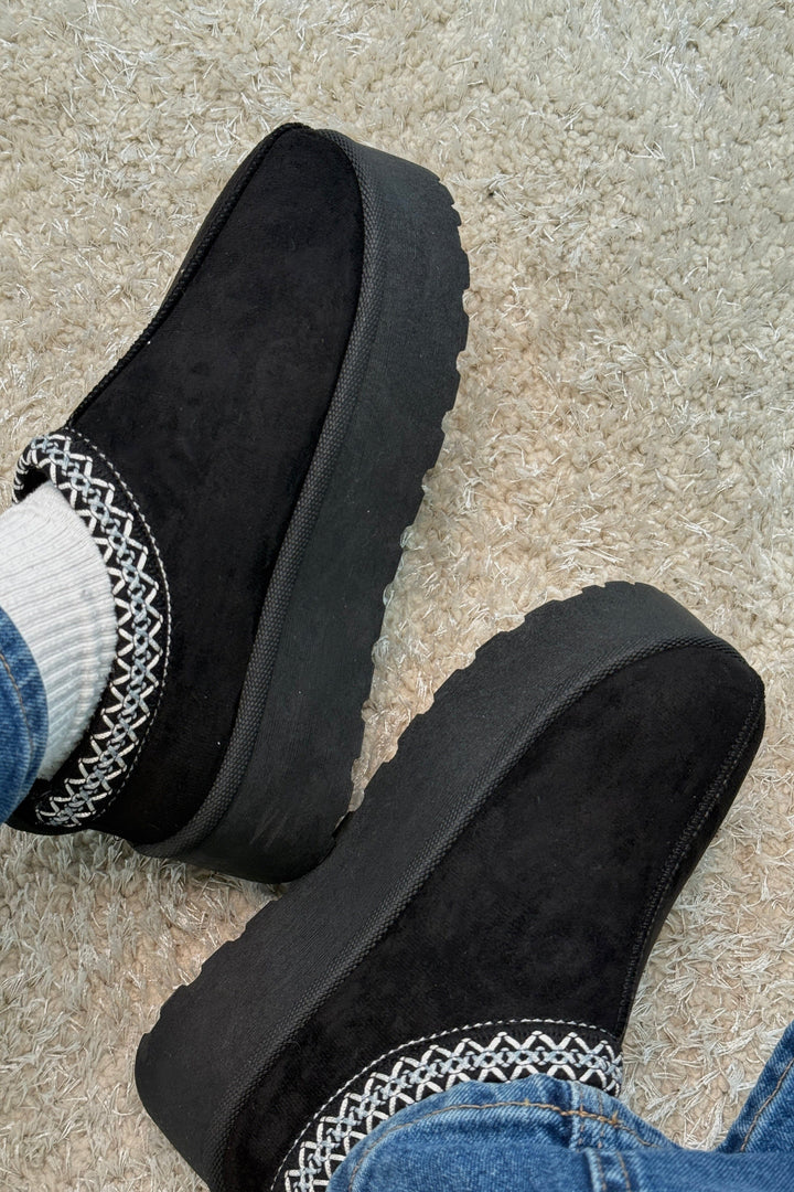 Bloom - Acacia Slipper - Black Hjemmesko & sutsko 