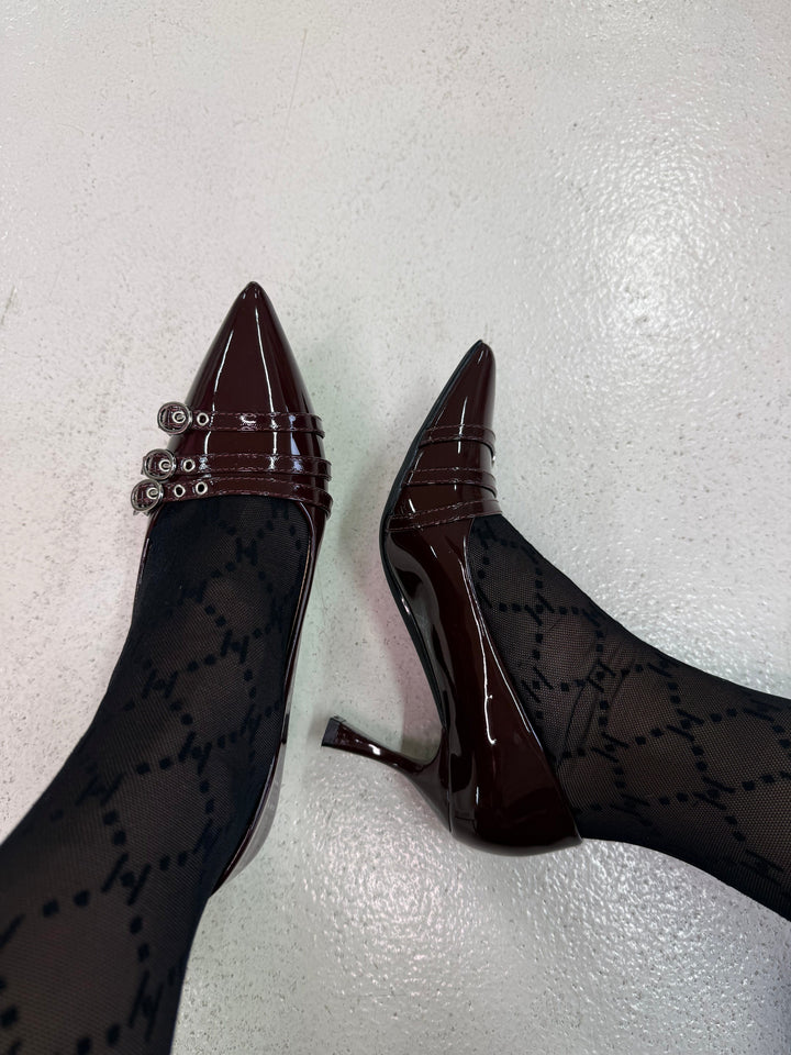 Bloom - Bellflowerstiletto - Dark Maroon Stiletter 