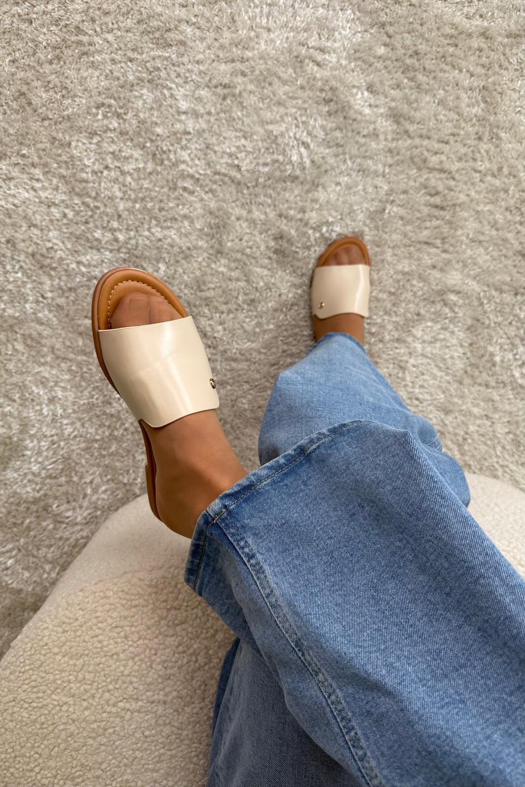 Bloom - Loreen Sandal - Beige Sandaler 