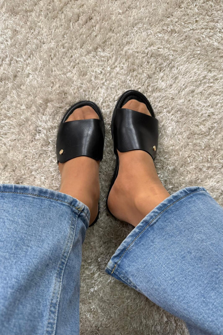 Bloom - Loreen Sandal - Black Sandaler 