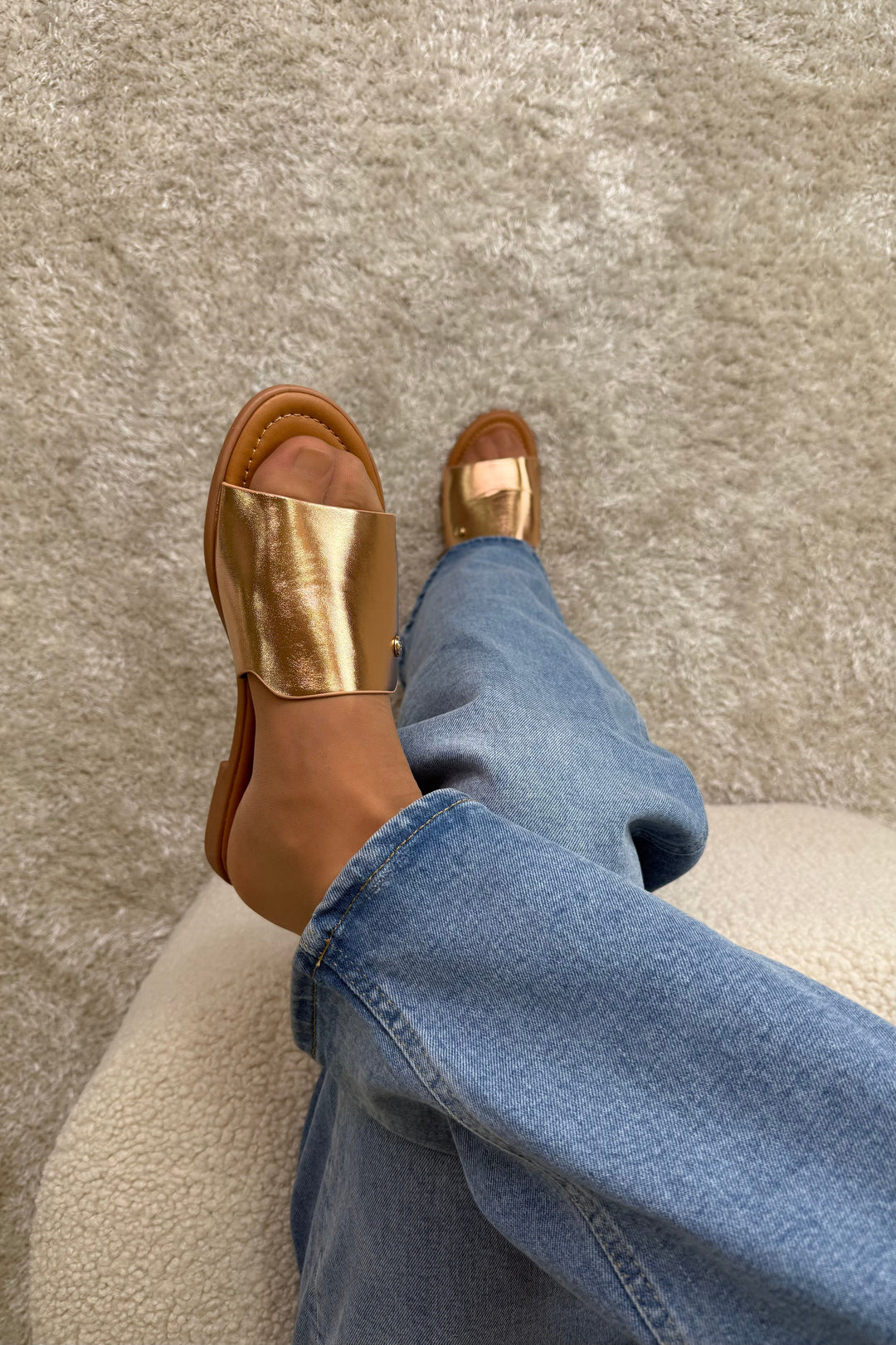 Bloom - Loreen Sandal - Champagne Sandaler 