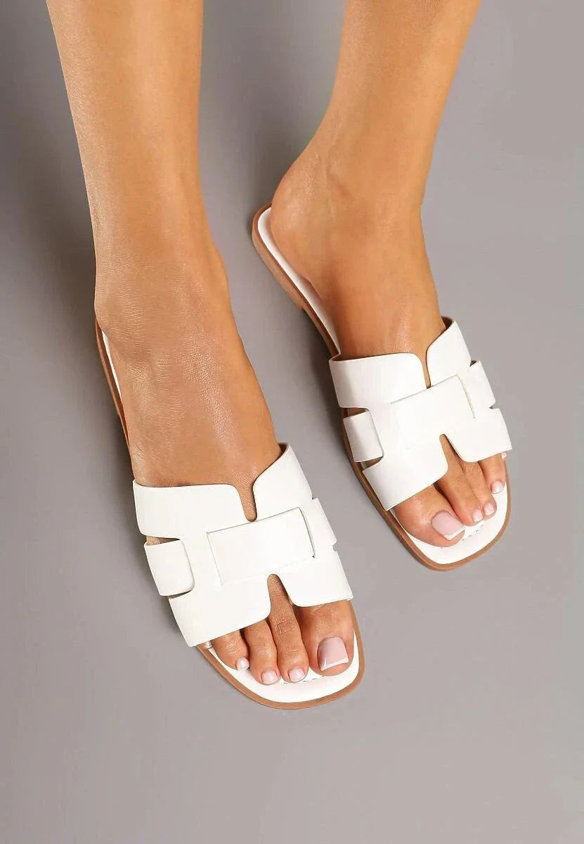 Bloom - Samira Sandaler - White Sandaler 
