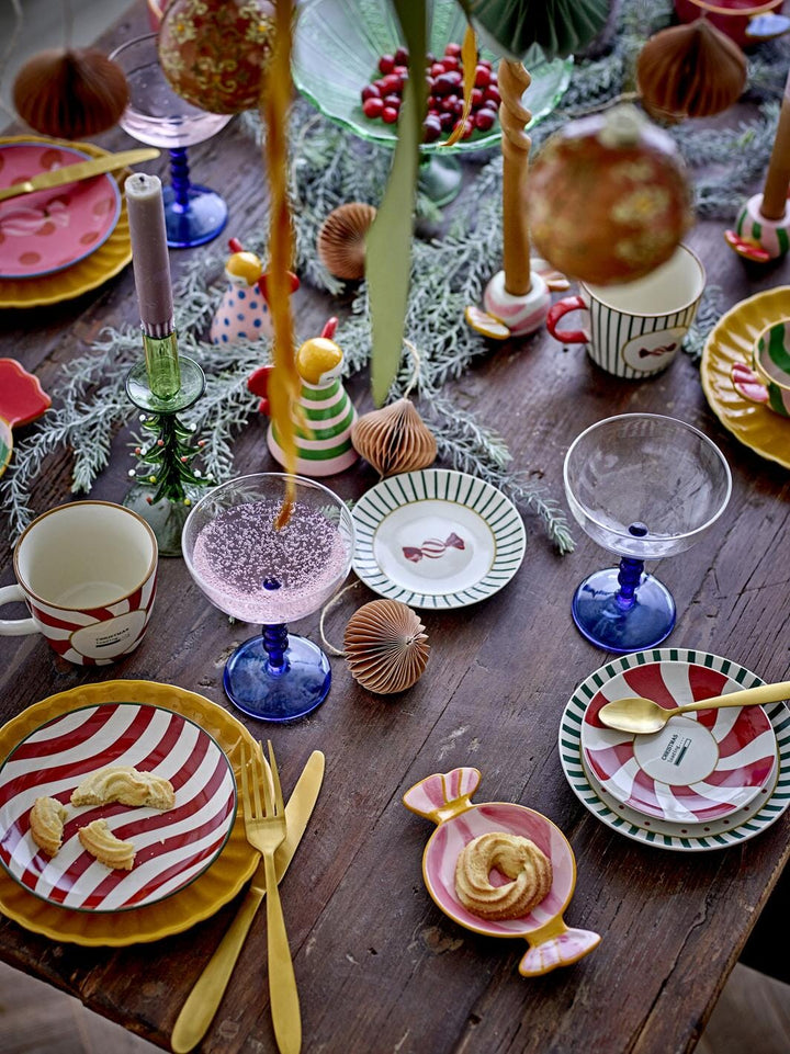 Bloomingville - Caramella Serveringsfad, Rosa, Stentøj 82062872 - Rose