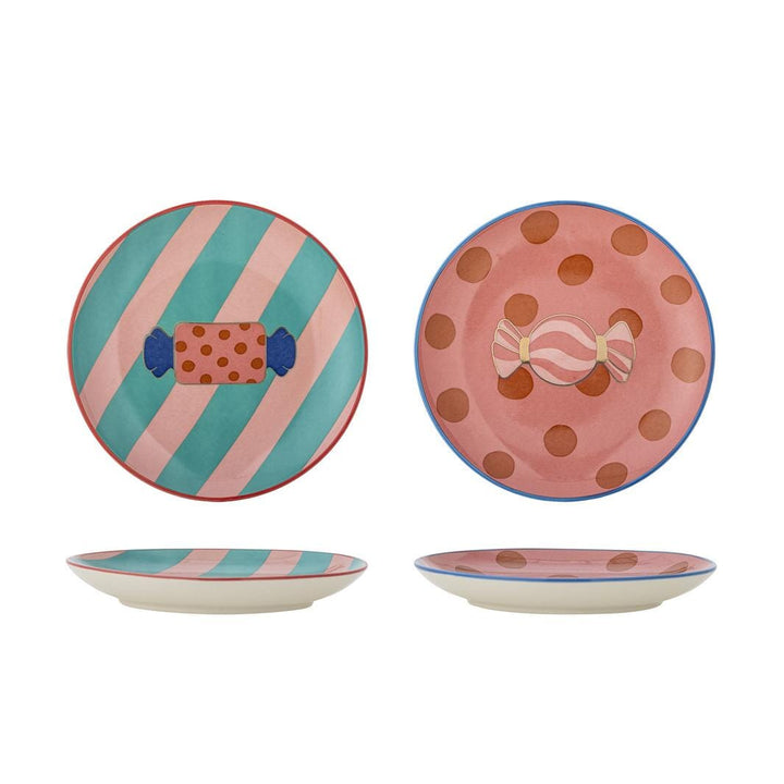 Bloomingville - Caramella Tallerken, Rosa, Stentøj 82062880 - Rose